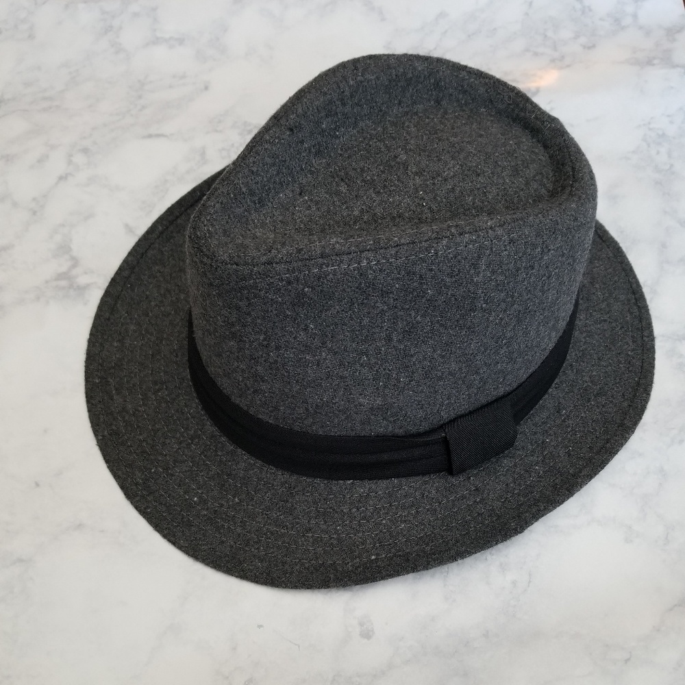 Gray and Black Fedora